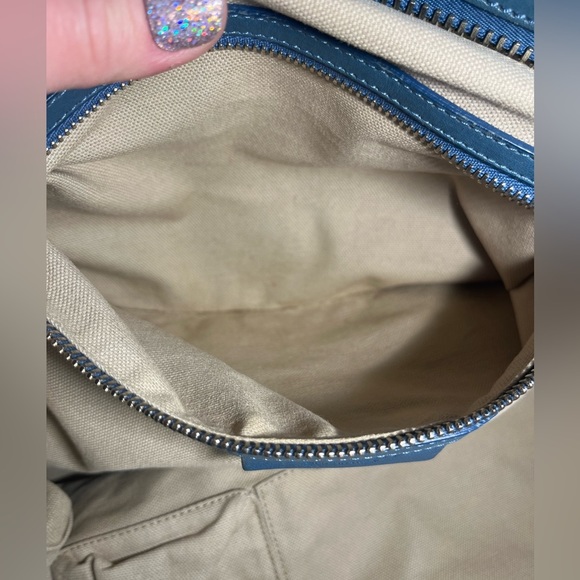 $1899 Retail Givenchy Nightingale Leather Blue Handbag satchel - Picture 11 of 13